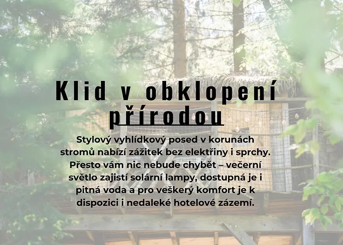 Luxusní stan Treehouse šumava *